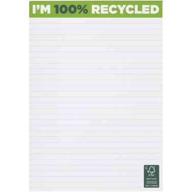 Logo trade promotional item photo of: Desk-Mate® A5 recycled notepad