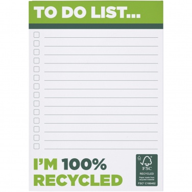 Logo trade promotional merchandise photo of: Desk-Mate® A6 recycled notepad