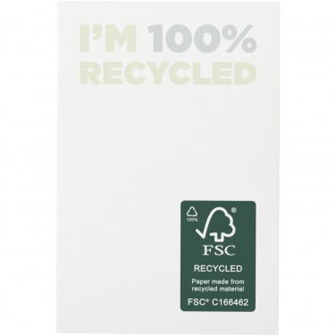 Logo trade promotional products image of: Sticky-Mate® recycled sticky notes 50 x 75 mm