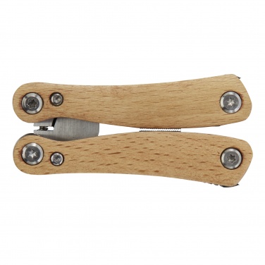 Logo trade promotional merchandise photo of: Anderson 12-function medium wooden multi-tool