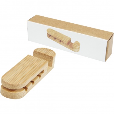 Logo trade business gift photo of: Edulis bamboo cable manager 