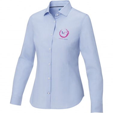 Logo trade promotional products image of: Cuprite long sleeve women's organic shirt