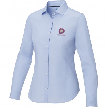 Logo trade promotional giveaways picture of: Cuprite long sleeve women's organic shirt