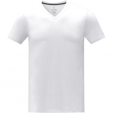 Logo trade promotional gifts image of: Somoto short sleeve men's V-neck t-shirt 