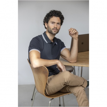 Logotrade advertising products photo of: Amarago short sleeve men's tipping polo
