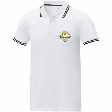 Logo trade business gift photo of: Amarago short sleeve men's tipping polo