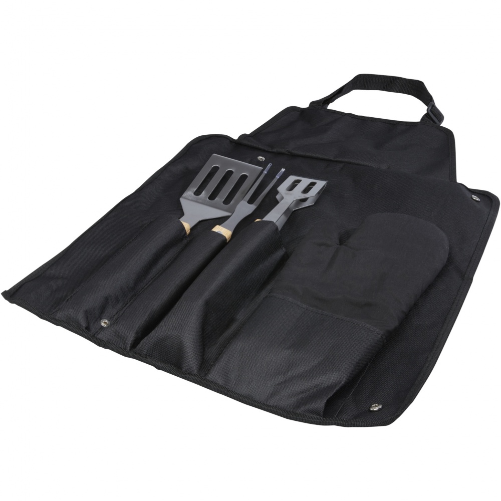 Logotrade promotional items photo of: Gril 3-piece BBQ tools set and glove 