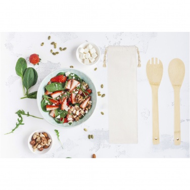 Logo trade promotional gifts picture of: Endiv bamboo salad spoon and fork