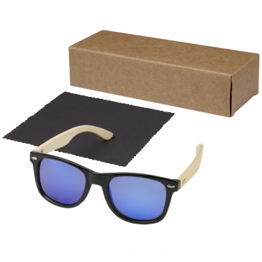 Logotrade promotional item image of: Taiyō rPET/bamboo mirrored polarized sunglasses in gift box