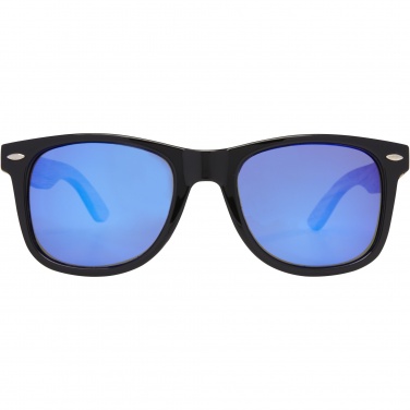 Logo trade corporate gifts picture of: Hiru rPET/wood mirrored polarized sunglasses in gift box
