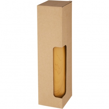 Logo trade corporate gifts image of: Cove 500 ml vacuum insulated stainless steel bottle with wood print