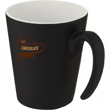 Logo trade promotional merchandise photo of: Oli 360 ml ceramic mug with handle