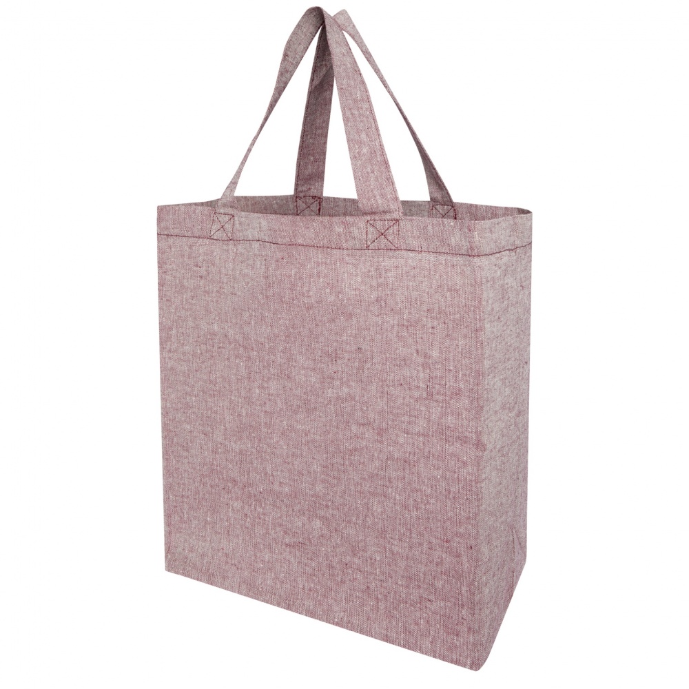 Logo trade corporate gifts image of: Pheebs 150 g/m² recycled gusset tote bag 13L