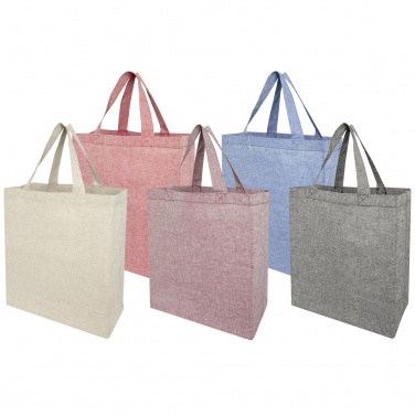 Logo trade promotional gifts picture of: Pheebs 150 g/m² recycled gusset tote bag 13L
