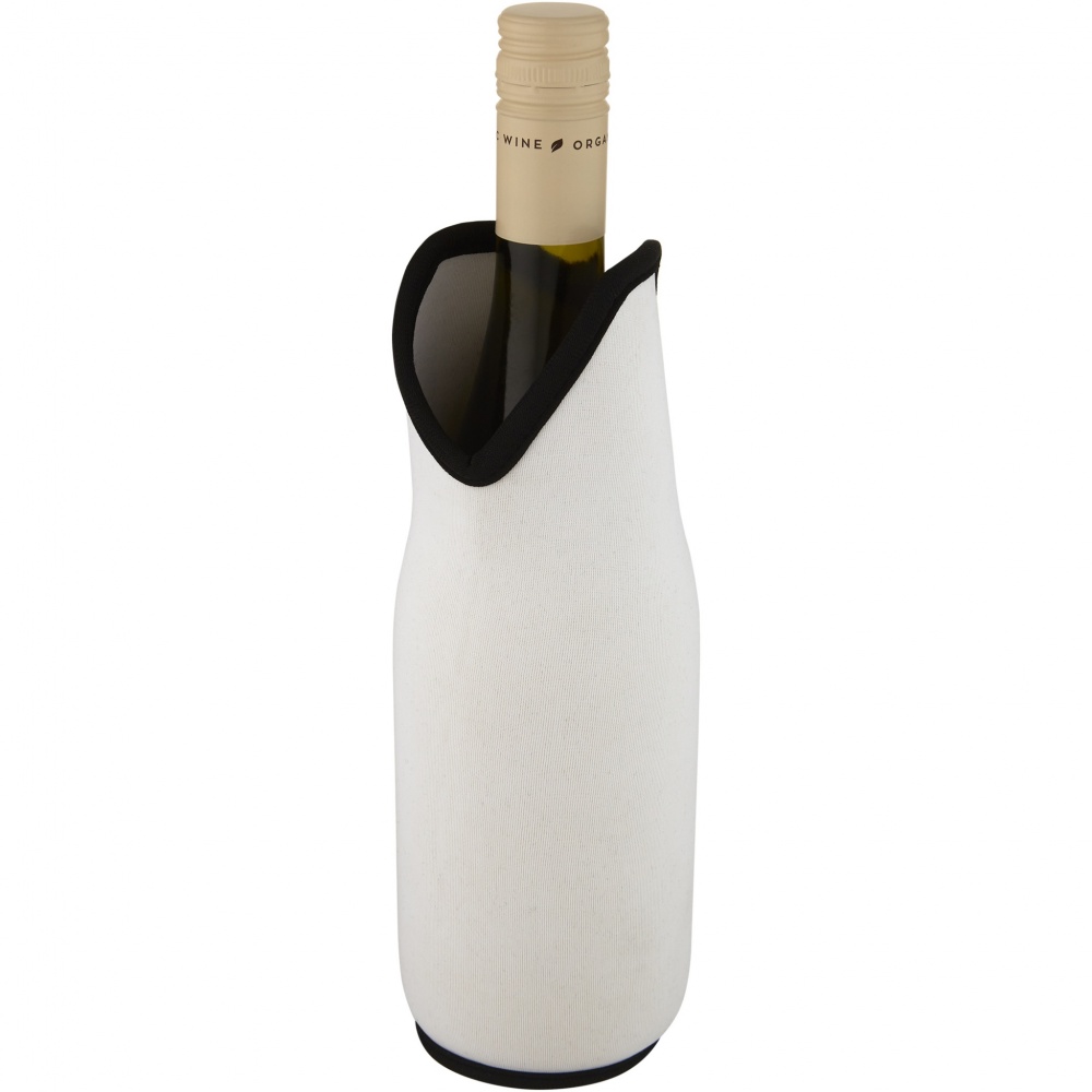 Logo trade promotional merchandise picture of: Noun recycled neoprene wine sleeve holder