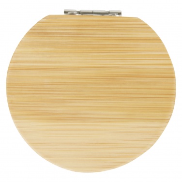 Logotrade promotional item image of: Afrodit bamboo pocket mirror