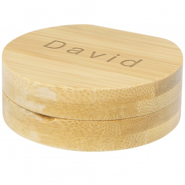 Logo trade corporate gift photo of: Afrodit bamboo pocket mirror