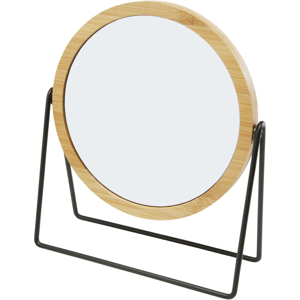 Logo trade promotional gifts picture of: Hyrra bamboo standing mirror