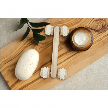 Logo trade corporate gifts image of: Volu bamboo massager