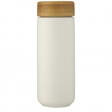 Logo trade advertising products picture of: Lumi 300 ml ceramic tumbler with bamboo lid