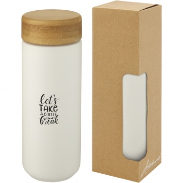 Logotrade promotional items photo of: Lumi 300 ml ceramic tumbler with bamboo lid