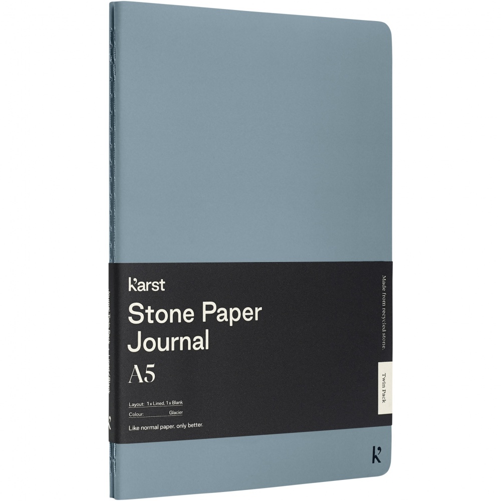 Logotrade promotional merchandise image of: Karst® A5 stone paper journal twin pack