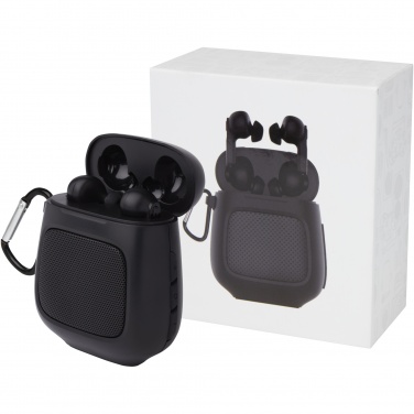 Logotrade promotional merchandise image of: Remix auto pair True Wireless earbuds and speaker