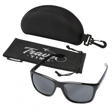 Logo trade business gifts image of: Eiger polarized sunglasses in recycled PET casing