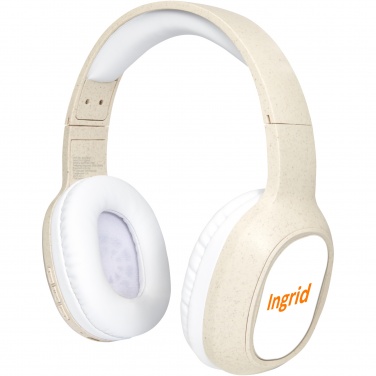 Logo trade promotional items picture of: Riff wheat straw Bluetooth® headphones with microphone