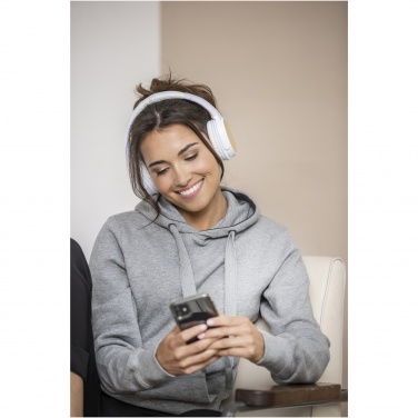 Logo trade corporate gifts picture of: Athos bamboo Bluetooth® headphones with microphone