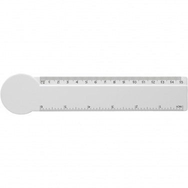 Logotrade corporate gift picture of: Tait 15 cm circle-shaped recycled plastic ruler 