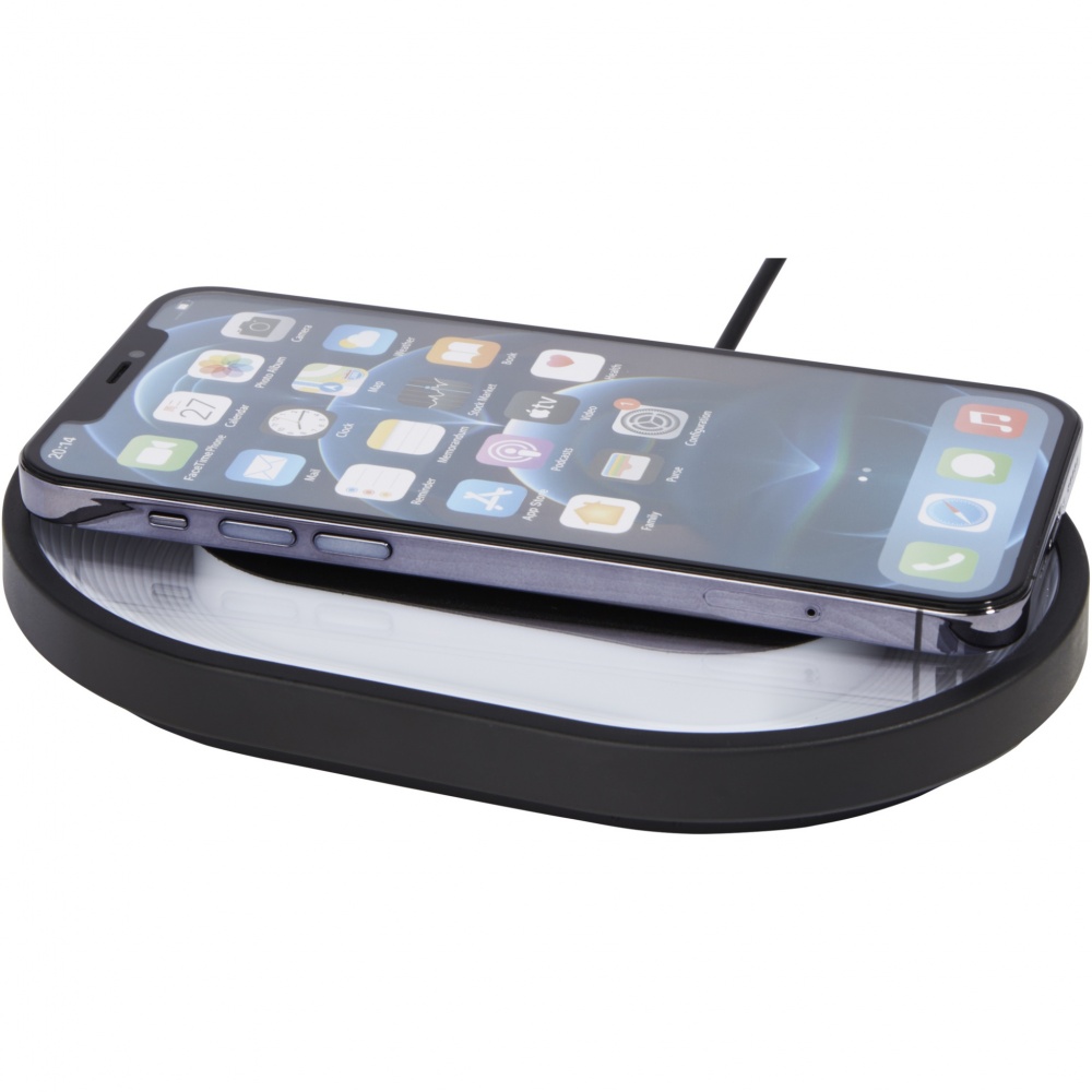 Logotrade promotional product image of: Ray wireless charging pad with RGB mood light