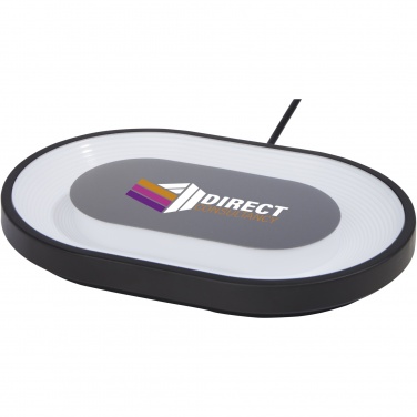 Logo trade corporate gift photo of: Ray wireless charging pad with RGB mood light