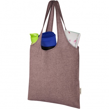Logo trade corporate gifts image of: Pheebs 150 g/m² recycled cotton trendy tote bag 7L