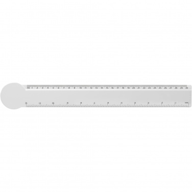 Logo trade promotional items image of: Tait 30cm circle-shaped recycled plastic ruler