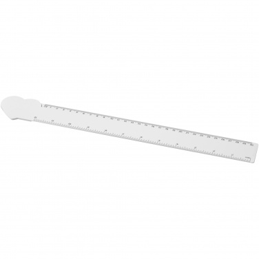 Logotrade business gifts photo of: Tait 30cm heart-shaped recycled plastic ruler