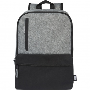 Logo trade promotional giveaway photo of: Reclaim 15" GRS recycled two-tone laptop backpack 14L