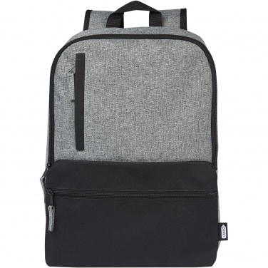 Logo trade promotional giveaway photo of: Reclaim 15" GRS recycled two-tone laptop backpack 14L
