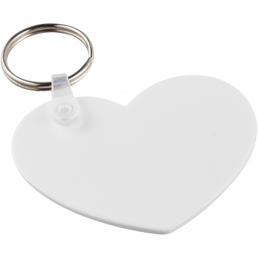 Logo trade promotional products picture of: Tait heart-shaped recycled keychain