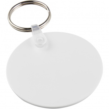 Logo trade promotional gifts picture of: Tait circle-shaped recycled keychain