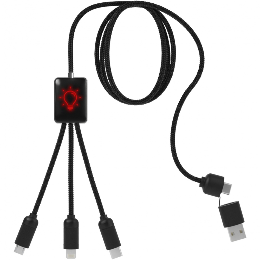 Logo trade promotional merchandise image of: SCX.design C28 5-in-1 extended charging cable