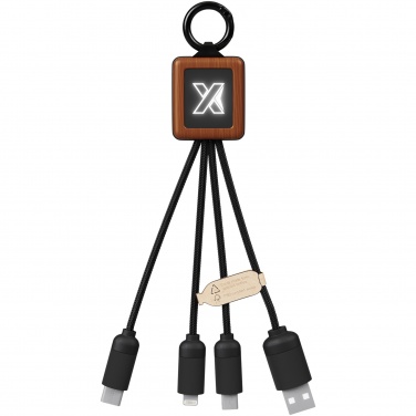 Logo trade promotional gift photo of: SCX.design C19 wooden easy to use cable