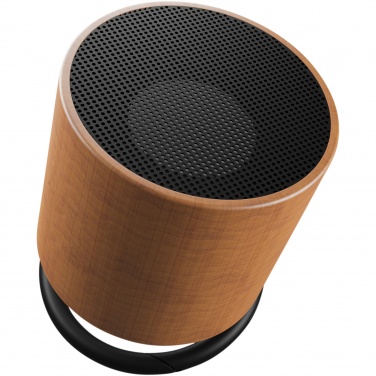 Logo trade promotional gifts image of: SCX.design S27 3W wooden ring speaker