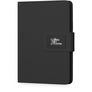 Logotrade advertising products photo of: SCX.design O16 A5 light-up notebook power bank
