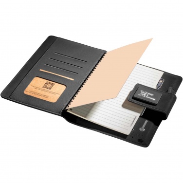 Logotrade promotional gift picture of: SCX.design O16 A5 light-up notebook power bank