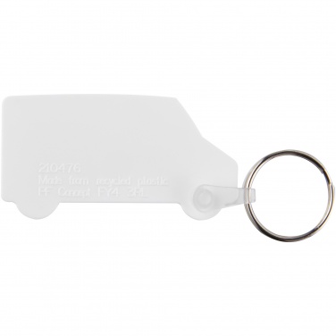 Logotrade promotional item picture of: Tait van-shaped recycled keychain