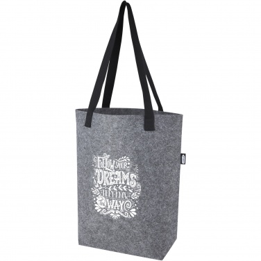 Logotrade promotional giveaways photo of: Felta GRS recycled felt tote bag with wide bottom 12L