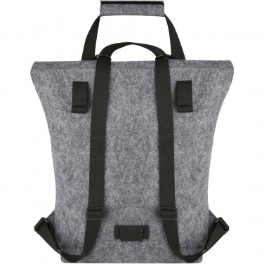 Logotrade corporate gift picture of: Felta GRS recycled felt roll-top bike bag 13L