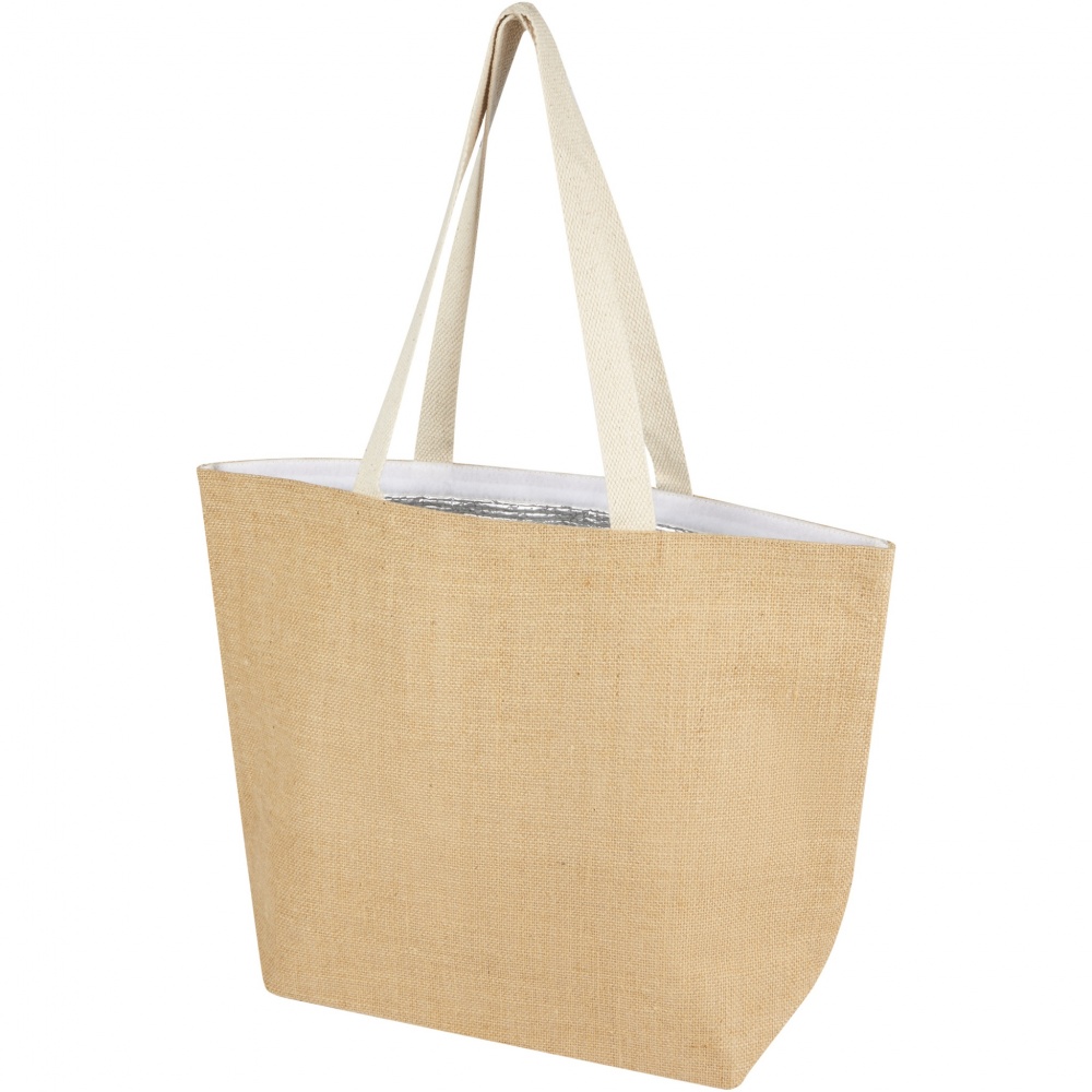 Logo trade promotional products image of: Juta 300 g/m² jute cooler tote bag 12L