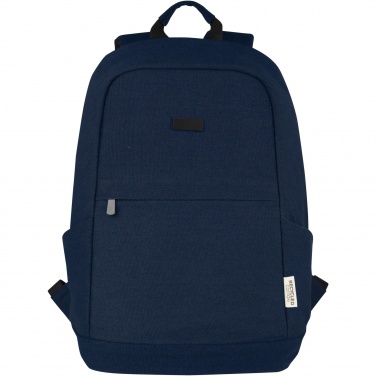 Logo trade advertising products image of: Joey 15.6" GRS recycled canvas anti-theft laptop backpack 18L